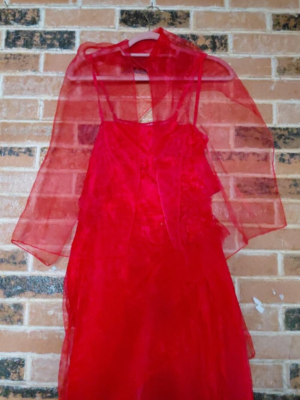 NWTD Cherlone Red Beaded Formal Dress